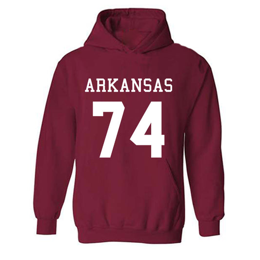 Arkansas - NCAA Football : Terence Roberson - Replica Shersey Hooded Sweatshirt-0