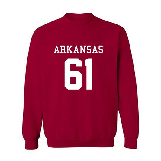 Arkansas - NCAA Football : Kaden Bramlage - Replica Shersey Crewneck Sweatshirt-0