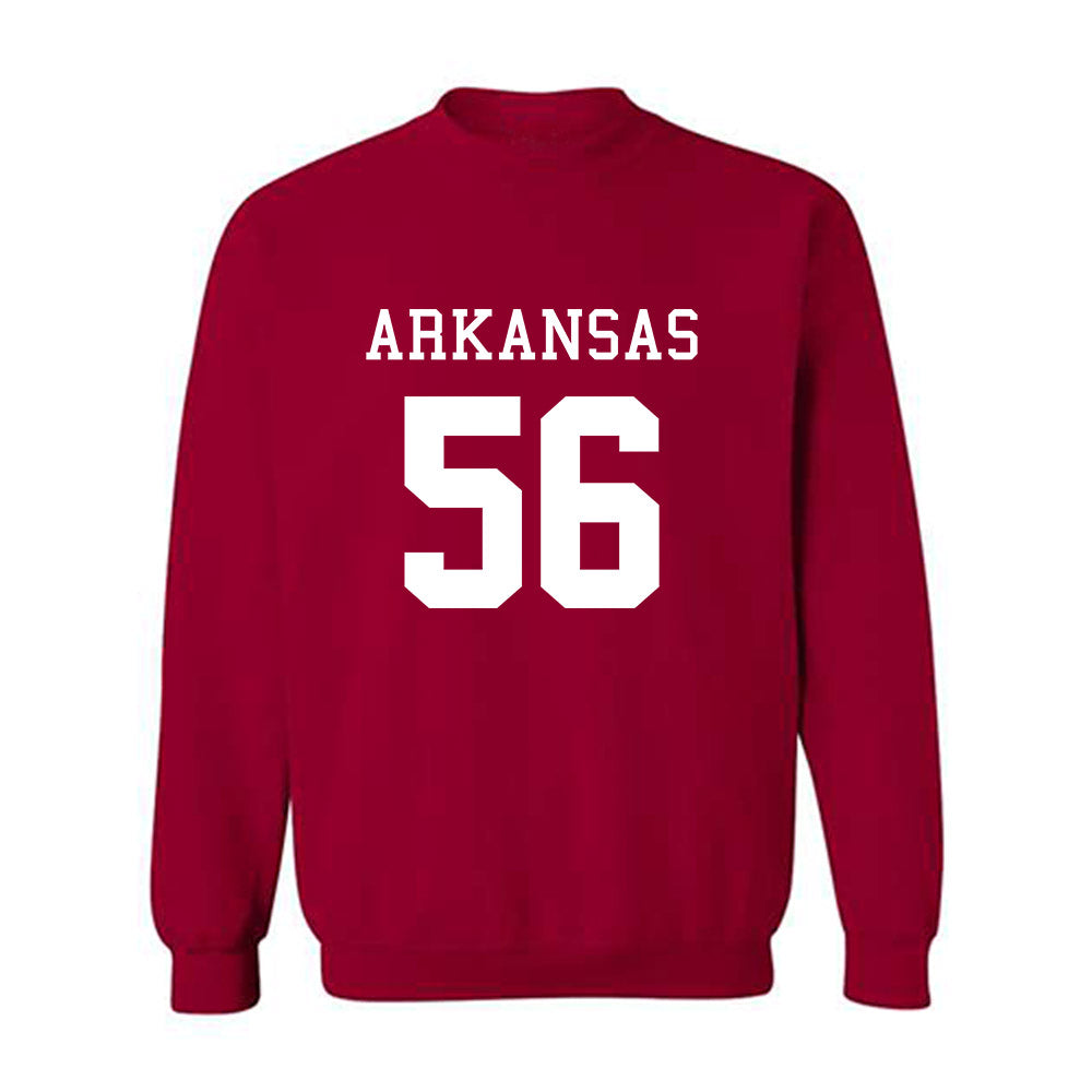Arkansas - NCAA Football : Ben Mubenga - Replica Shersey Crewneck Sweatshirt-0