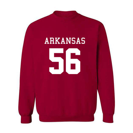 Arkansas - NCAA Football : Ben Mubenga - Replica Shersey Crewneck Sweatshirt-0