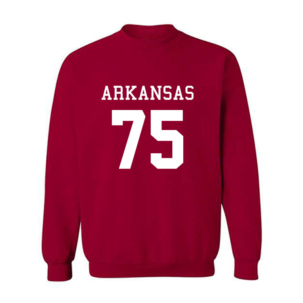Arkansas - NCAA Football : Kavion Broussard - Replica Shersey Crewneck Sweatshirt-0