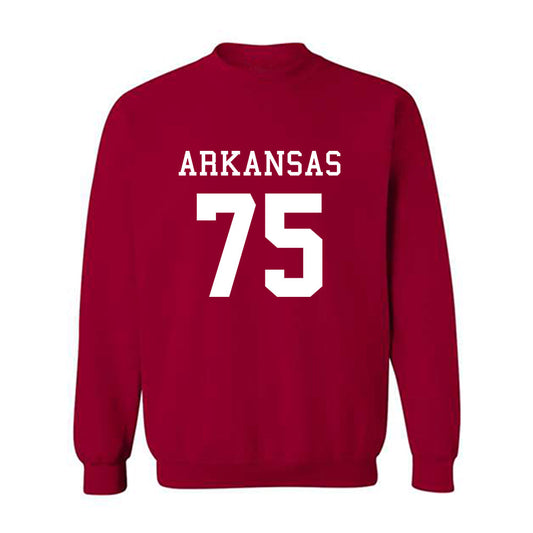 Arkansas - NCAA Football : Kavion Broussard - Replica Shersey Crewneck Sweatshirt-0