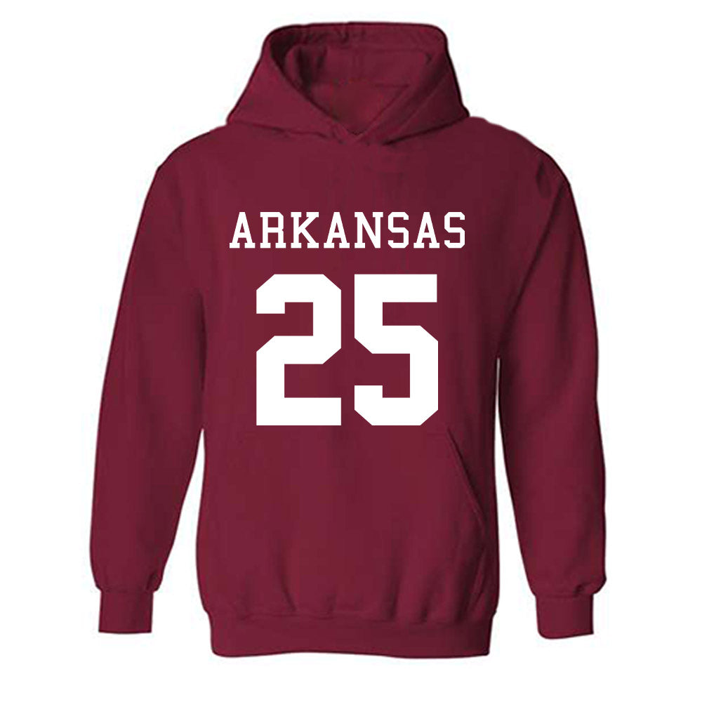 Arkansas - NCAA Football : Ja’Quavion Smith - Replica Shersey Hooded Sweatshirt-0