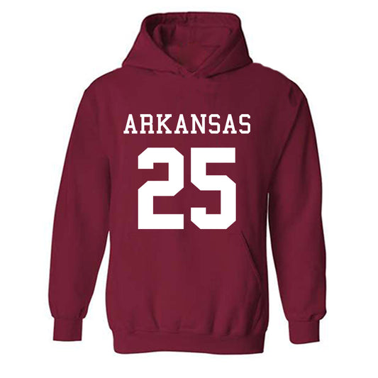 Arkansas - NCAA Football : Ja’Quavion Smith - Replica Shersey Hooded Sweatshirt-0