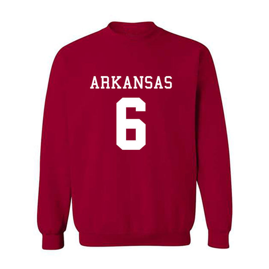 Arkansas - NCAA Football : Khmori House - Replica Shersey Crewneck Sweatshirt-0
