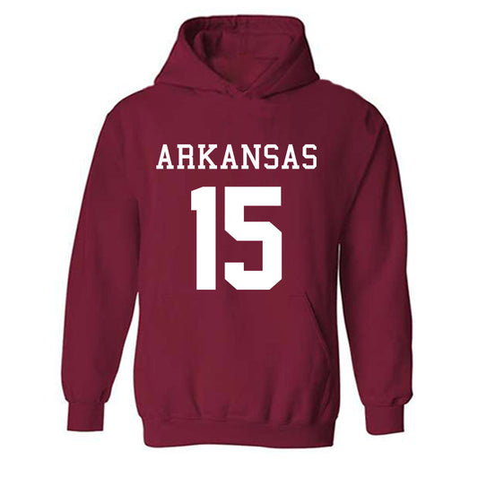 Arkansas - NCAA Football : Nsongbeh Ginyui - Replica Shersey Hooded Sweatshirt-0