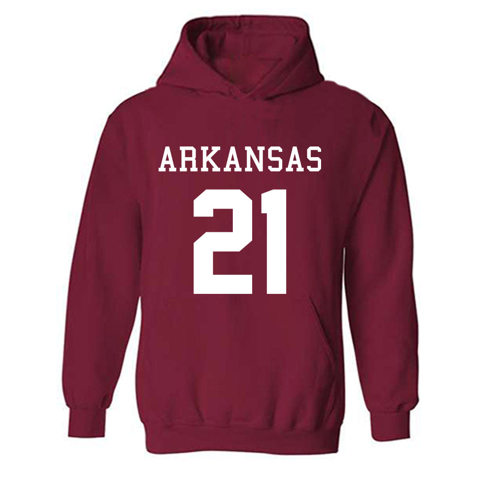 Arkansas - NCAA Football : Jasper Parker - Replica Shersey Hooded Sweatshirt-0