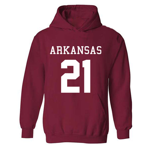 Arkansas - NCAA Football : Jasper Parker - Replica Shersey Hooded Sweatshirt-0