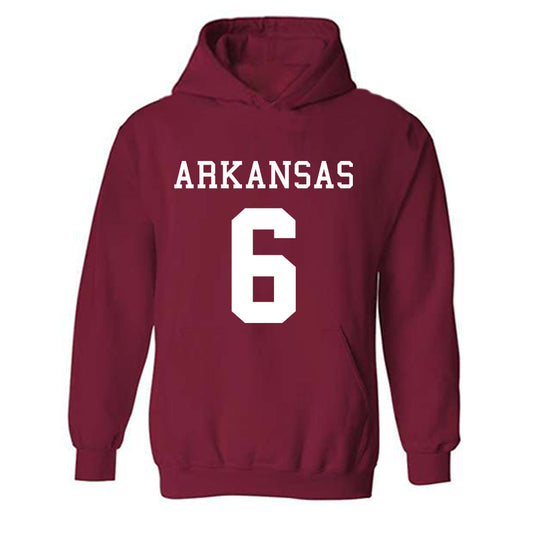Arkansas - NCAA Football : Chris Marshall - Replica Shersey Hooded Sweatshirt-0
