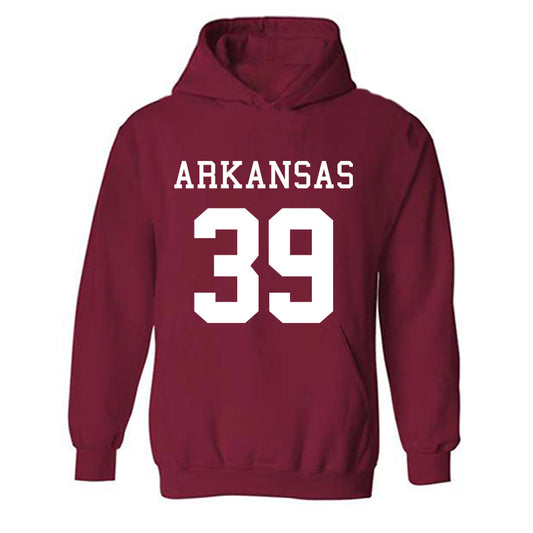 Arkansas - NCAA Football : Braeden McAlister - Replica Shersey Hooded Sweatshirt-0