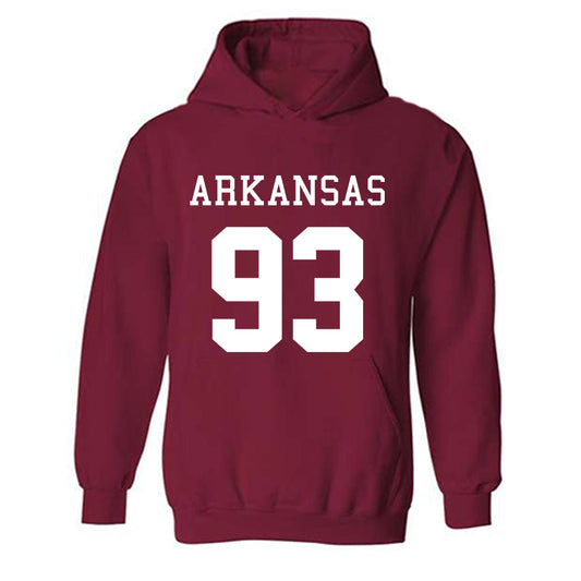 Arkansas - NCAA Football : Keiundre Johnson - Replica Shersey Hooded Sweatshirt-0