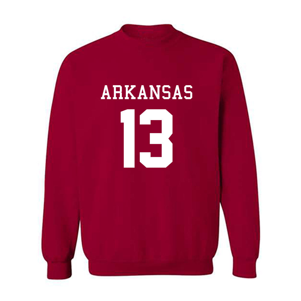 Arkansas - NCAA Football : Jelani Watkins - Replica Shersey Crewneck Sweatshirt-0