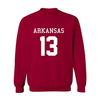 Arkansas - NCAA Football : Jelani Watkins - Replica Shersey Crewneck Sweatshirt-0