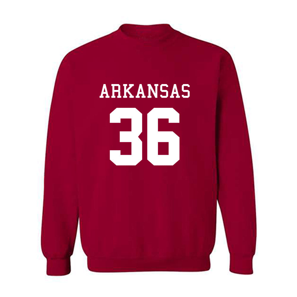 Arkansas - NCAA Football : Gavin Rush - Replica Shersey Crewneck Sweatshirt-0