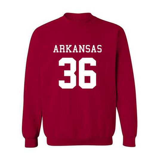 Arkansas - NCAA Football : Gavin Rush - Replica Shersey Crewneck Sweatshirt-0