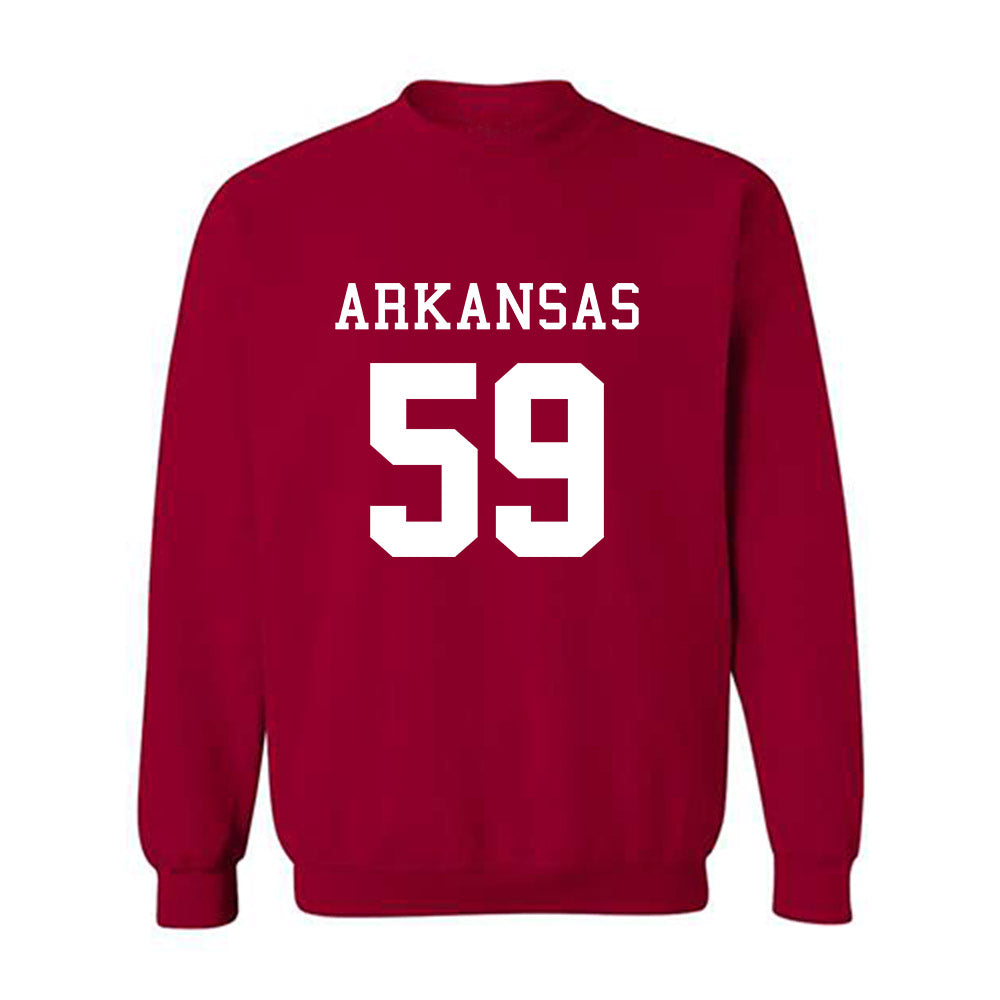Arkansas - NCAA Football : Max Schmidly - Replica Shersey Crewneck Sweatshirt-0