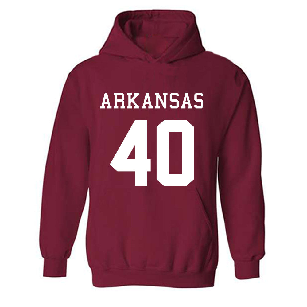 Arkansas - NCAA Football : Colton Yarbrough - Replica Shersey Hooded Sweatshirt-0