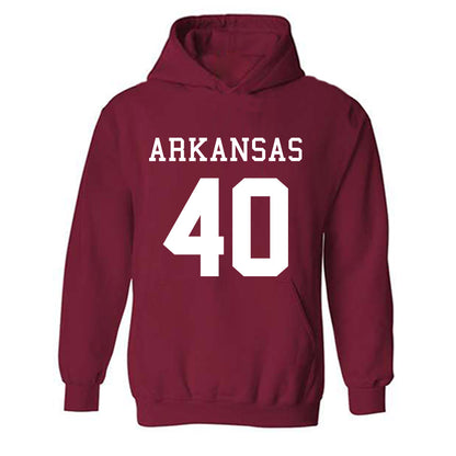 Arkansas - NCAA Football : Colton Yarbrough - Replica Shersey Hooded Sweatshirt-0