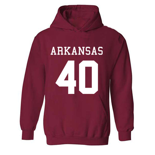 Arkansas - NCAA Football : Colton Yarbrough - Replica Shersey Hooded Sweatshirt-0