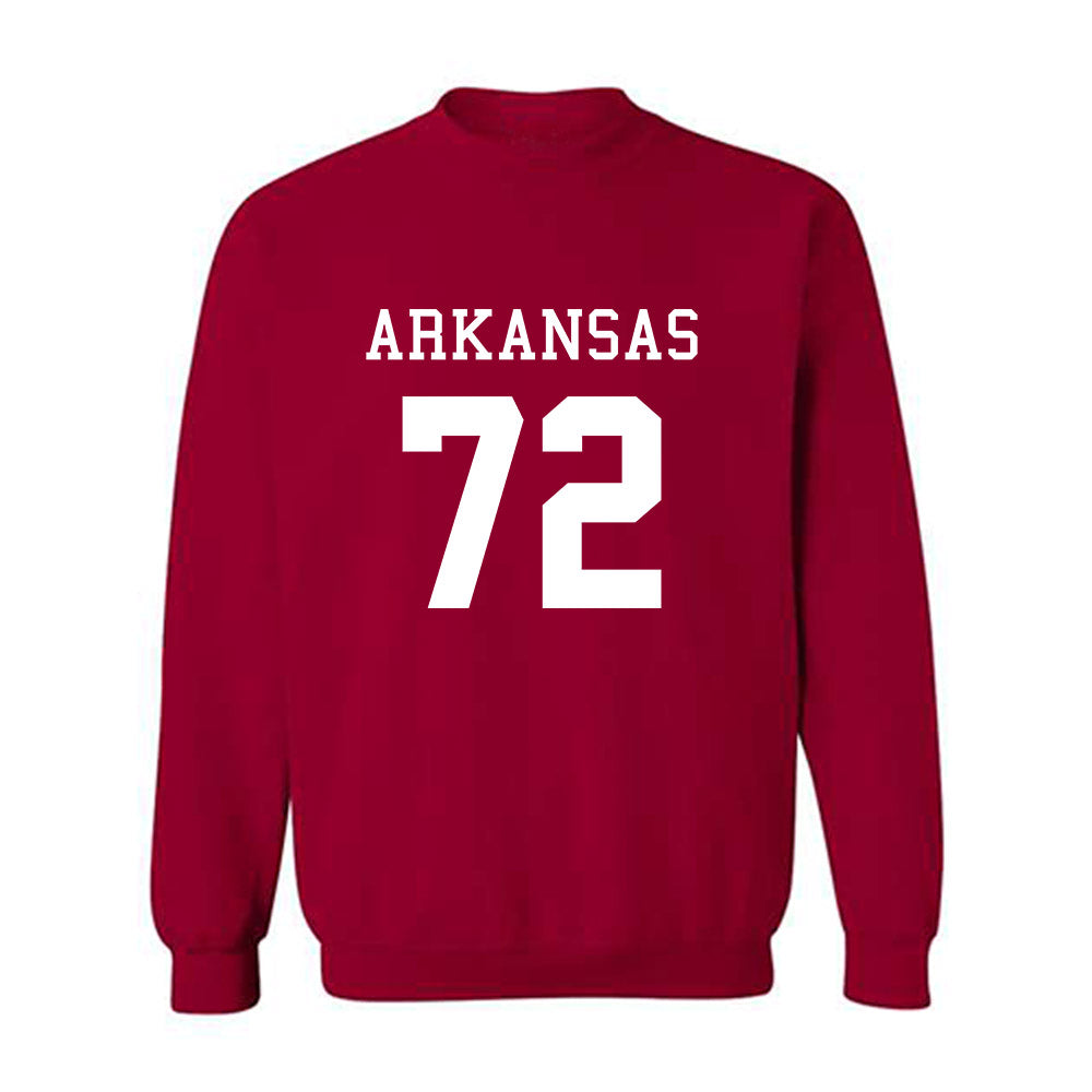 Arkansas - NCAA Football : Tucker Young - Replica Shersey Crewneck Sweatshirt-0