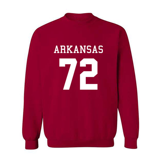 Arkansas - NCAA Football : Tucker Young - Replica Shersey Crewneck Sweatshirt-0