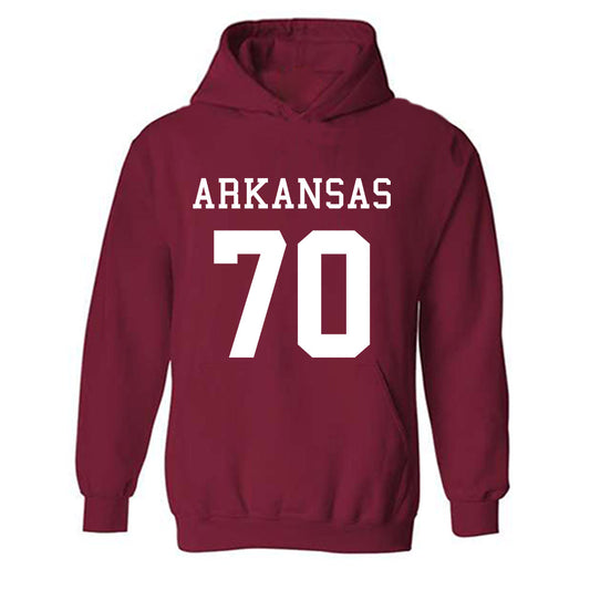Arkansas - NCAA Football : Dan Grein - Replica Shersey Hooded Sweatshirt-0