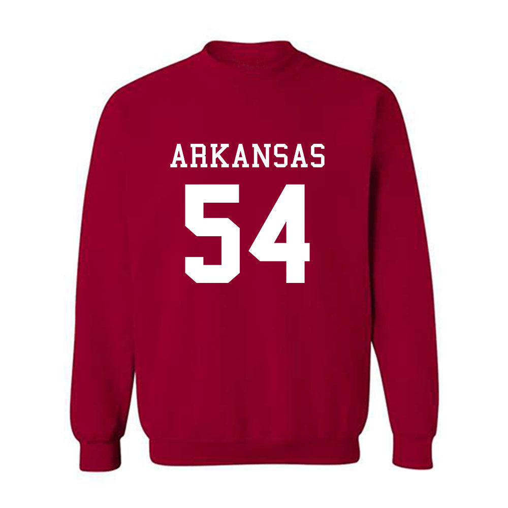 Arkansas - NCAA Football : Adam Hawkes - Replica Shersey Crewneck Sweatshirt-0