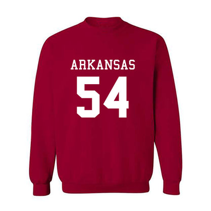 Arkansas - NCAA Football : Adam Hawkes - Replica Shersey Crewneck Sweatshirt-0