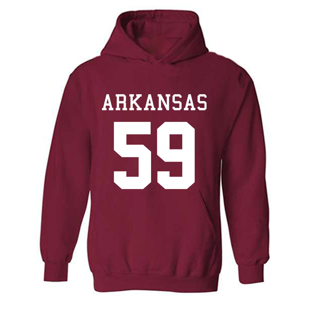 Arkansas - NCAA Football : Max Schmidly - Replica Shersey Hooded Sweatshirt-0
