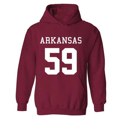 Arkansas - NCAA Football : Max Schmidly - Replica Shersey Hooded Sweatshirt-0