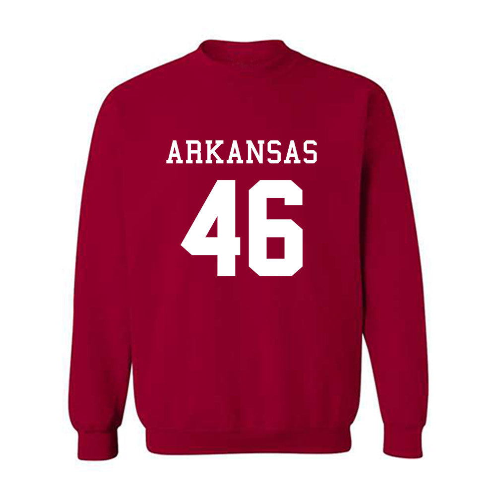 Arkansas - NCAA Football : Charlie von der Meden - Replica Shersey Crewneck Sweatshirt