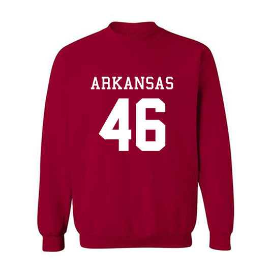 Arkansas - NCAA Football : Charlie von der Meden - Replica Shersey Crewneck Sweatshirt