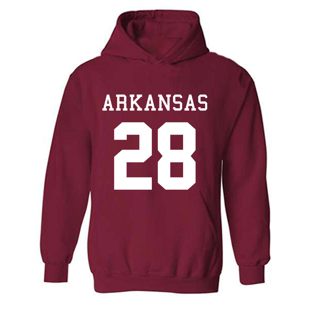 Arkansas - NCAA Football : Trajen Odom - Replica Shersey Hooded Sweatshirt-0