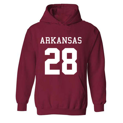 Arkansas - NCAA Football : Trajen Odom - Replica Shersey Hooded Sweatshirt-0