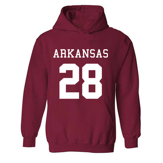 Arkansas - NCAA Football : Trajen Odom - Replica Shersey Hooded Sweatshirt-0