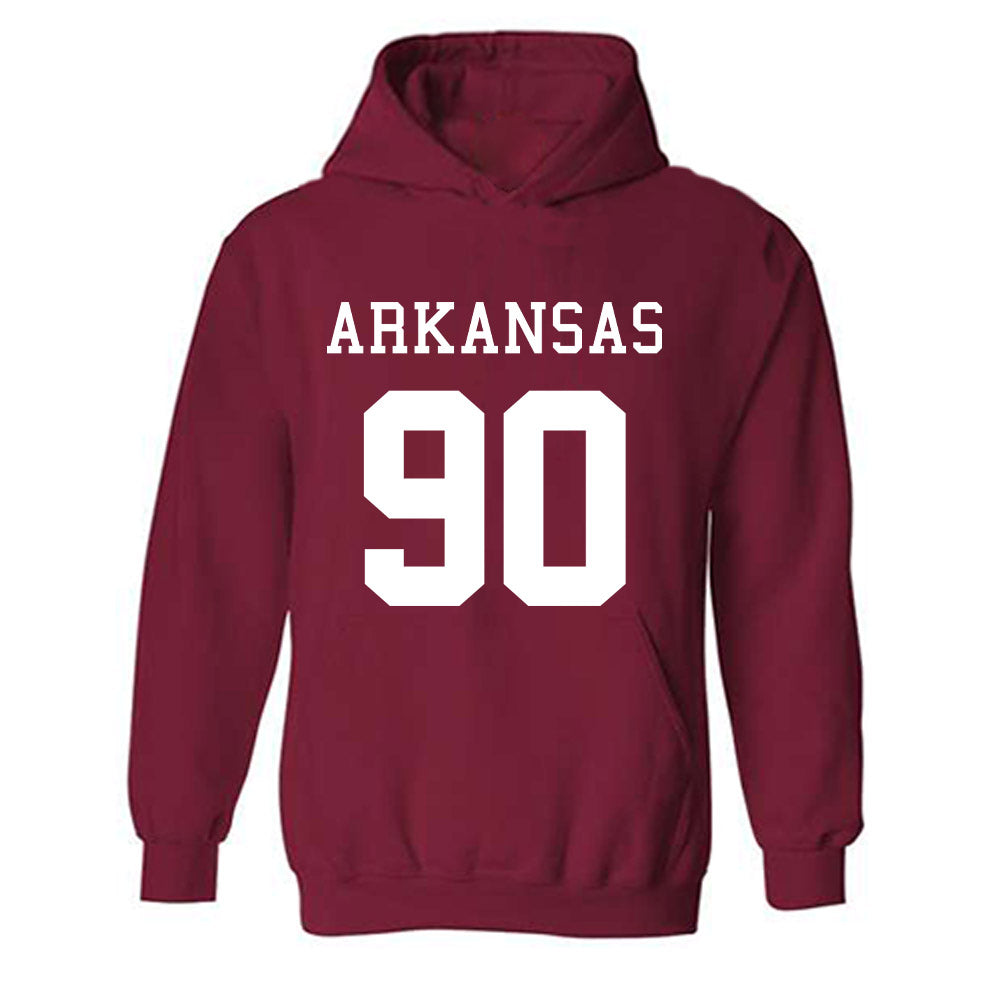 Arkansas - NCAA Football : Caleb Bell - Replica Shersey Hooded Sweatshirt-0