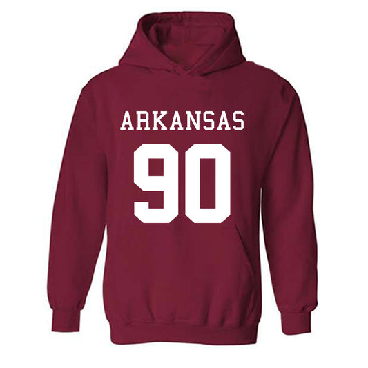 Arkansas - NCAA Football : Caleb Bell - Replica Shersey Hooded Sweatshirt-0
