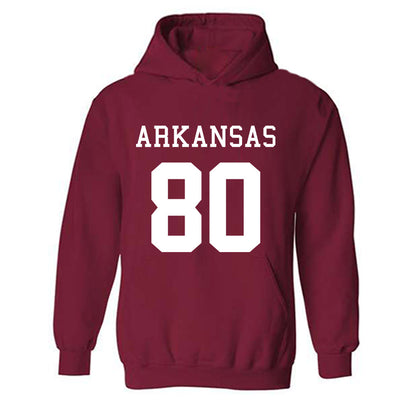 Arkansas - NCAA Football : Dequane Prevo - Replica Shersey Hooded Sweatshirt-0