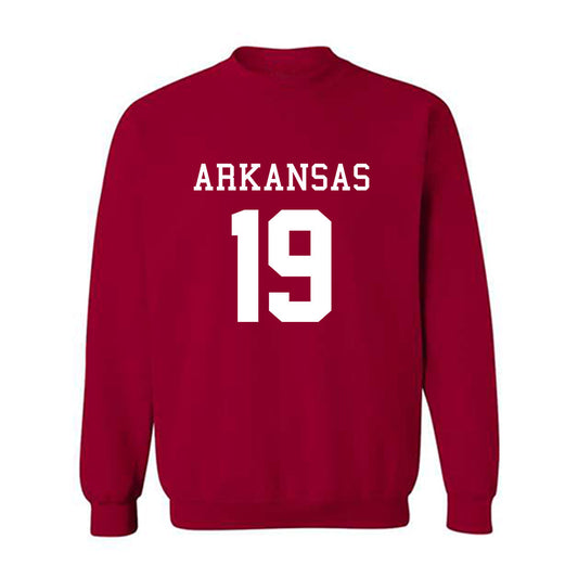 Arkansas - NCAA Football : Kyndrick Williams - Replica Shersey Crewneck Sweatshirt-0