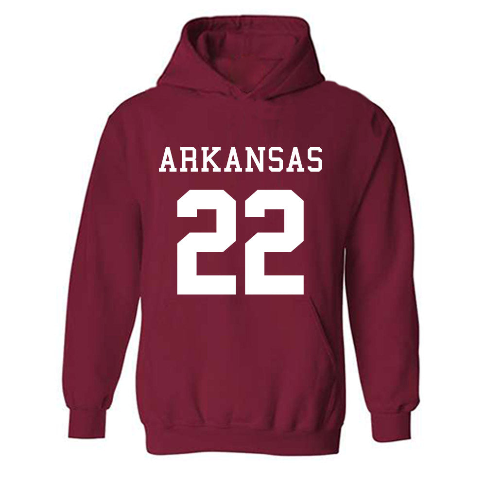 Arkansas - NCAA Football : Tay Lockett - Replica Shersey Hooded Sweatshirt-0
