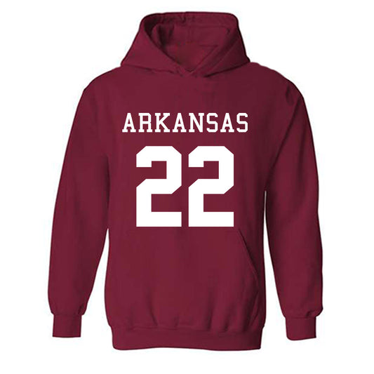 Arkansas - NCAA Football : Tay Lockett - Replica Shersey Hooded Sweatshirt-0