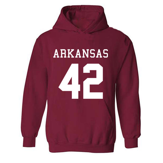 Arkansas - NCAA Football : Wyatt Simmons - Replica Shersey Hooded Sweatshirt-0