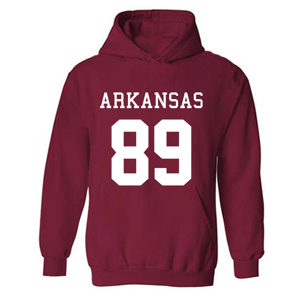 Arkansas - NCAA Football : Gavin Garretson - Replica Shersey Hooded Sweatshirt-0