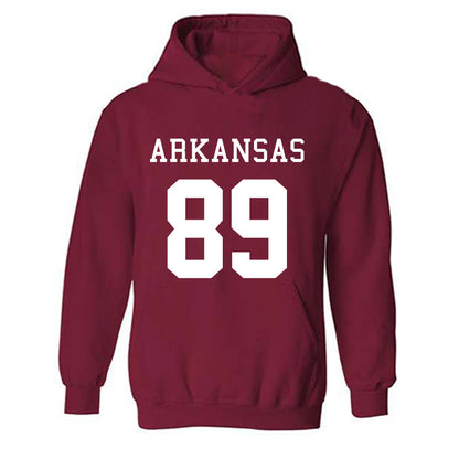 Arkansas - NCAA Football : Gavin Garretson - Replica Shersey Hooded Sweatshirt-0