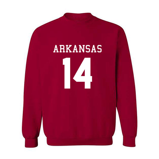 Arkansas - NCAA Football : Kyeaure Magloire - Replica Shersey Crewneck Sweatshirt-0