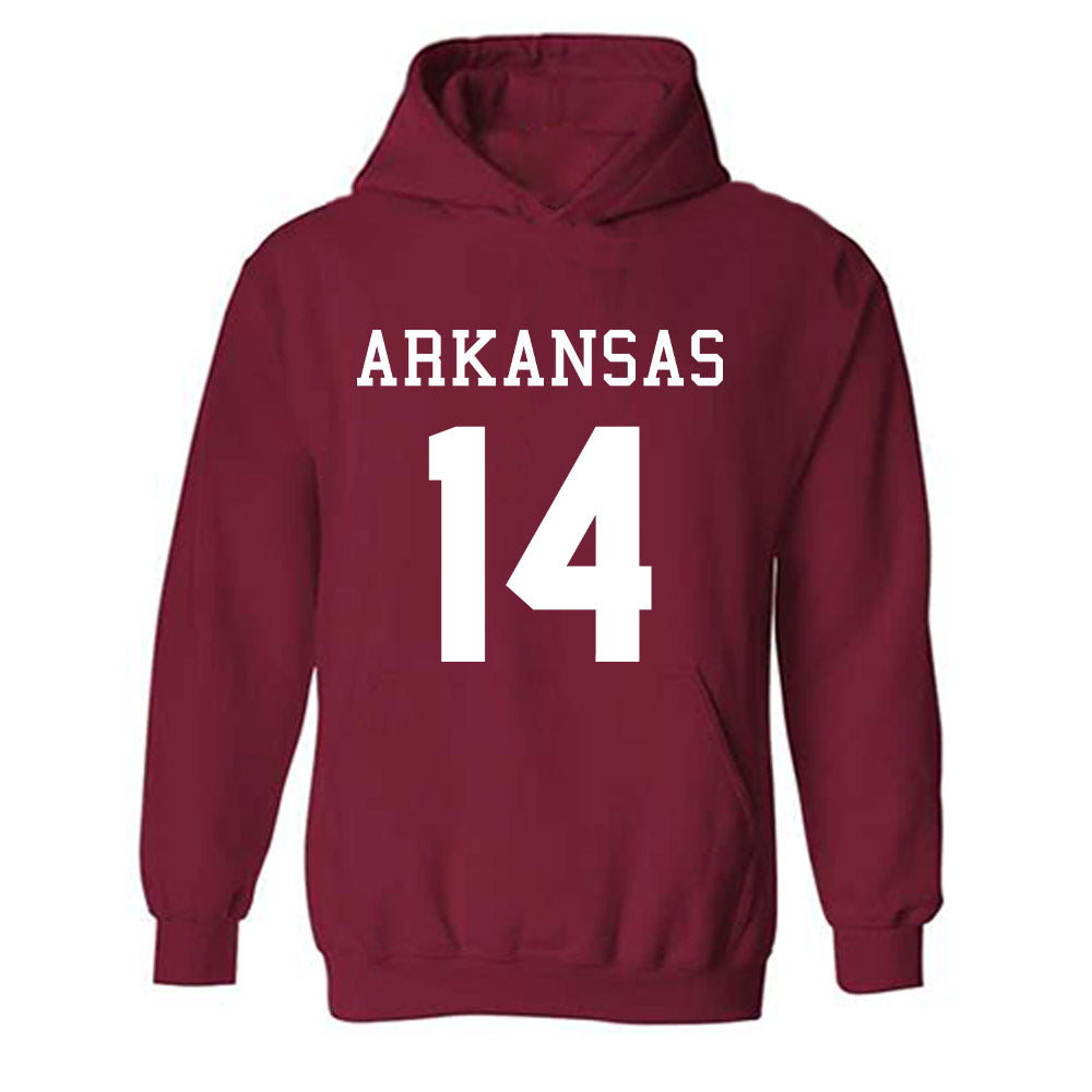 Arkansas - NCAA Football : Kyeaure Magloire - Replica Shersey Hooded Sweatshirt-0