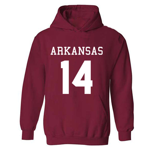 Arkansas - NCAA Football : Kyeaure Magloire - Replica Shersey Hooded Sweatshirt-0