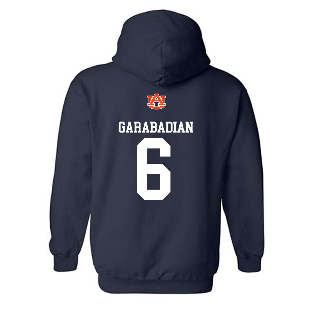 Auburn - NCAA Women's Basketball : Eva Garabadian - Replica Shersey Hooded Sweatshirt-1