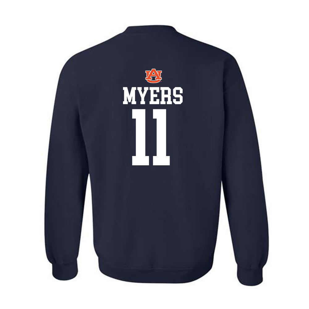 Auburn - NCAA Football : Will Myers - Replica Shersey Crewneck Sweatshirt-1