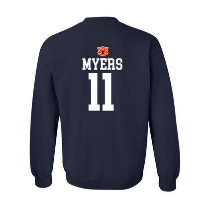 Auburn - NCAA Football : Will Myers - Replica Shersey Crewneck Sweatshirt-1